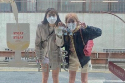 AOA üyesi Seolhyun instagramında Eski AOA üyesi Jimin ile birlikte bir resim paylaştı